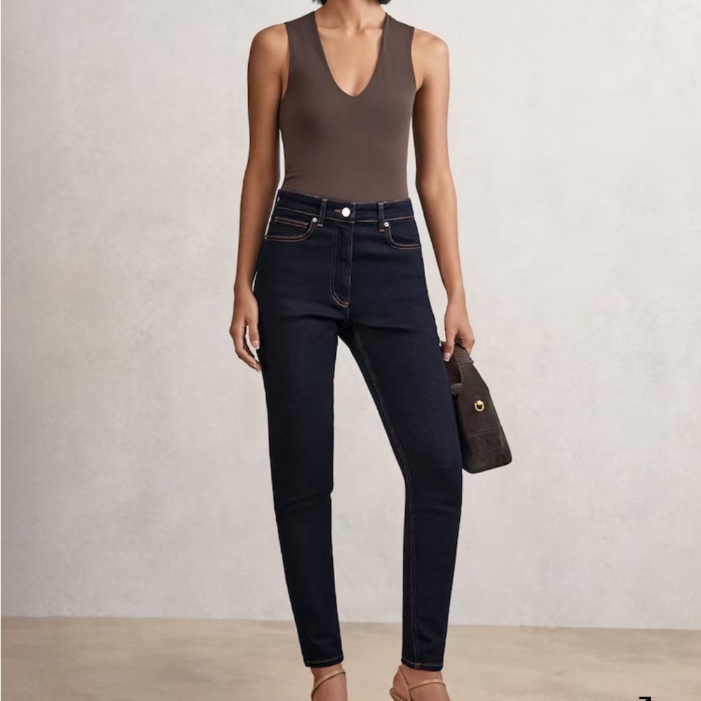 Reiss Blue‎ Skinny Jeans High-Rise